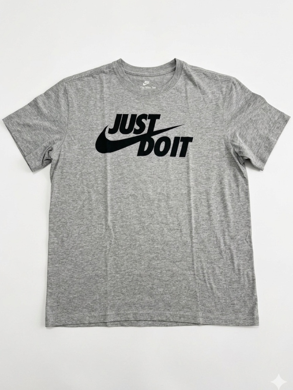 Nike Short Sleeve Heather Gray 'Just Do It' Graphic Tee